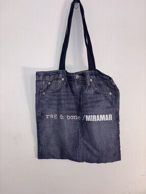 NWOT Rag & Bone Miramar Printed Terry Cloth Denim‎ Tote Bag
